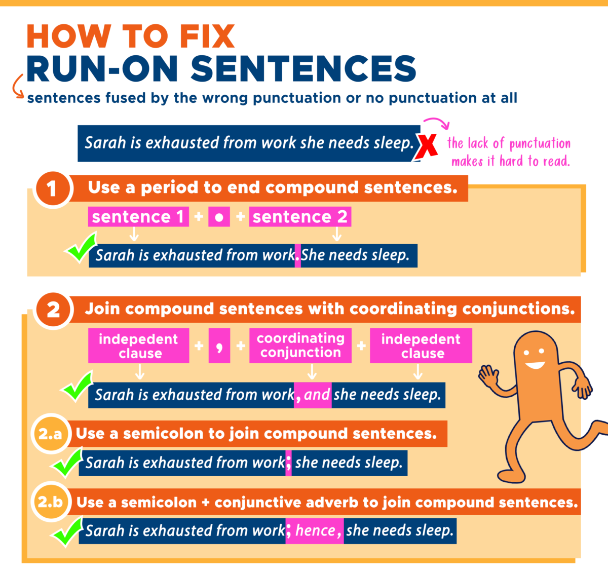 How To Fix A Run On Sentence