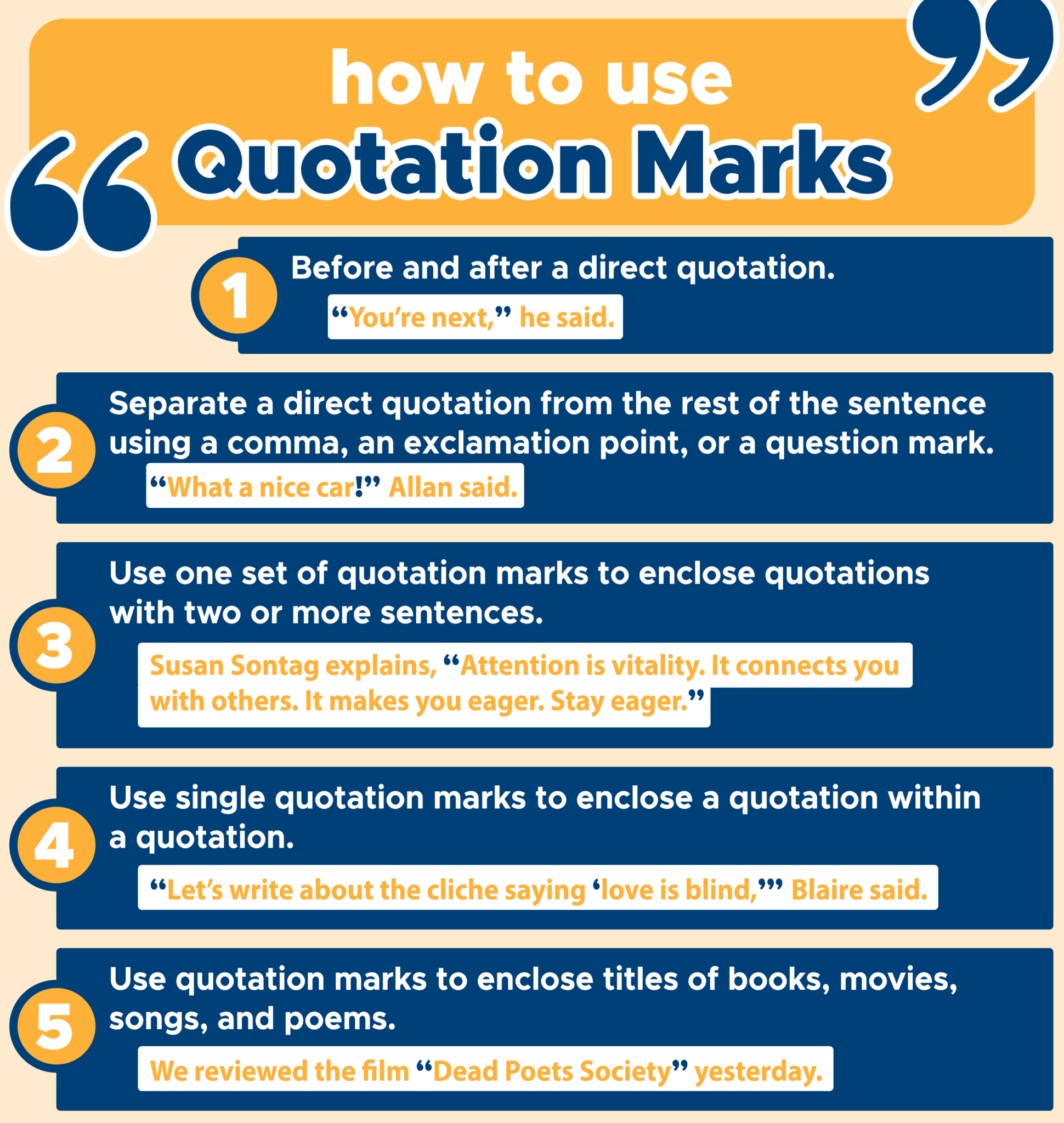 Quotation Marks Separating Words & Phrases Curvebreakers