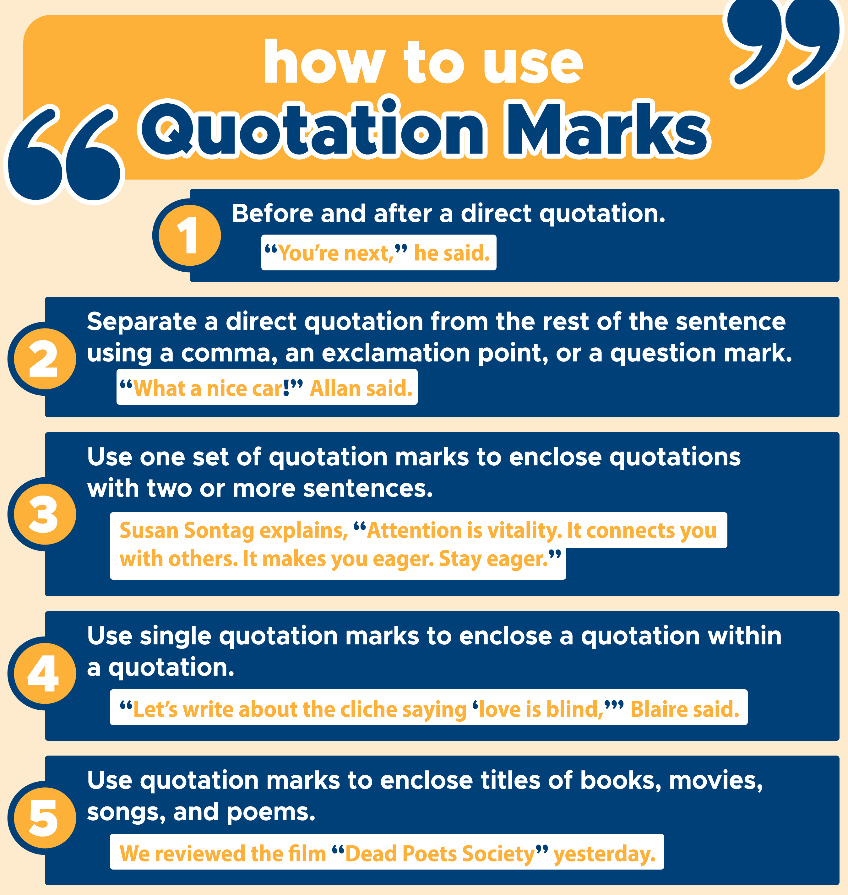 using quotation marks in creative writing